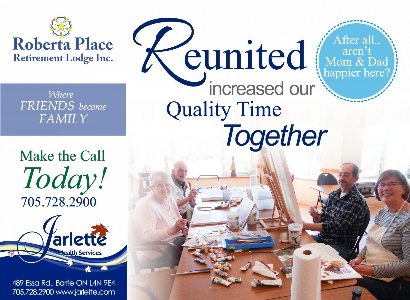 Roberta Place Retirement Lodge. Barrie Senior Living & Home. Jarlette Health Services